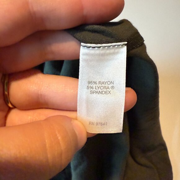 J Jill Women 3X Tank Dress Knee Length Olive Green Sleeveless Stretch Cutout - Picture 5 of 9